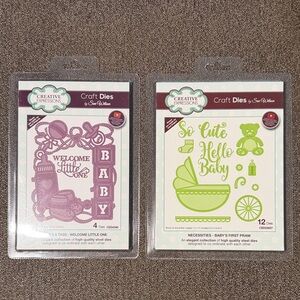 Creative Expressions Sue Wilson Craft Dies Baby Bundle of 2 All NWT